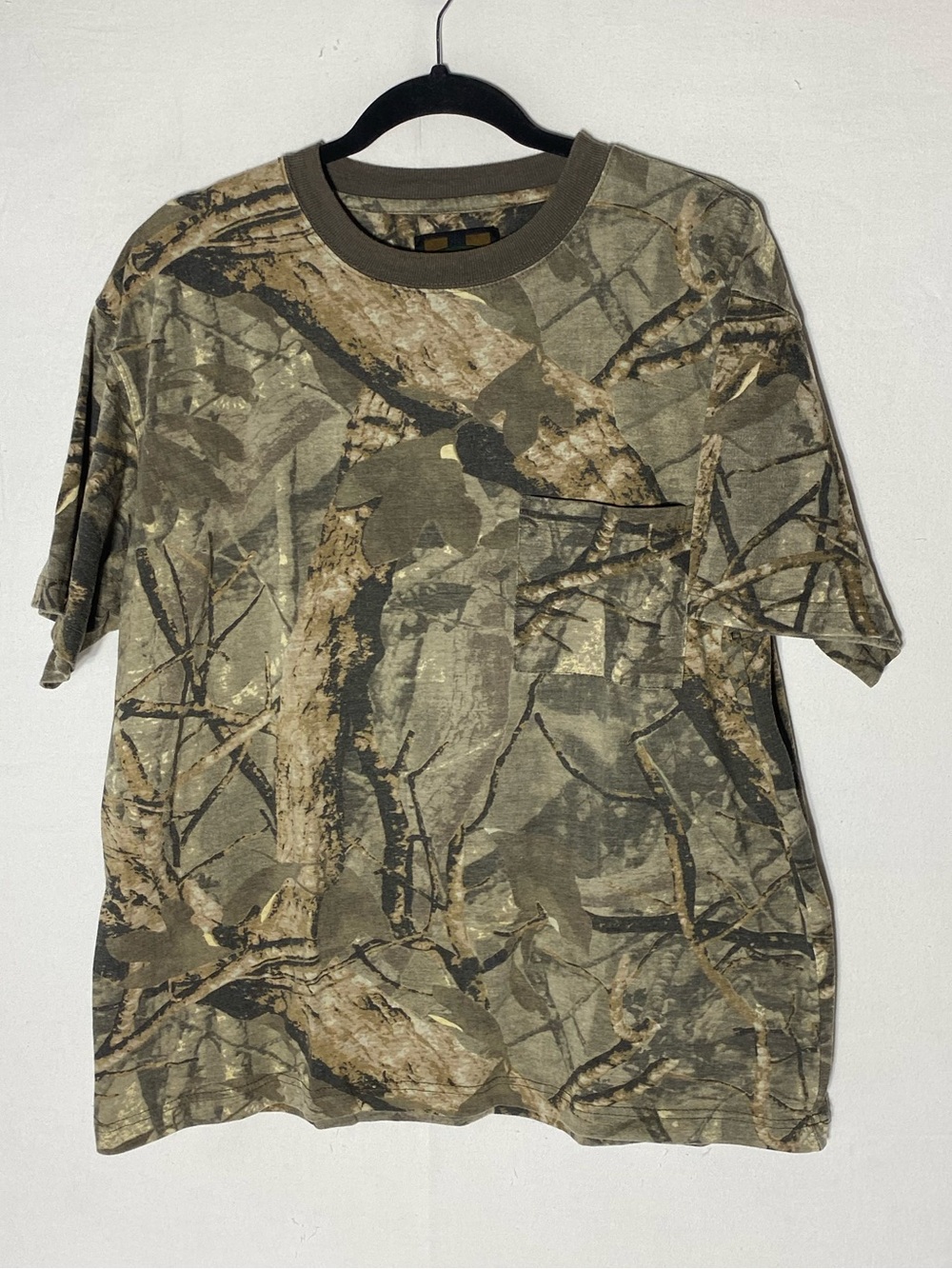 Pro Action Real Tree Camo Pocket T Shirt Hunting Camouflage L Gorpcore Dadcore